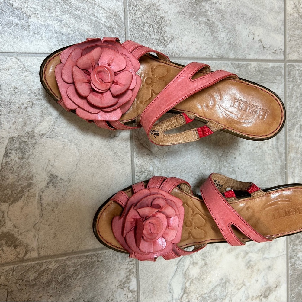 Pink Floral Women's Sandals
